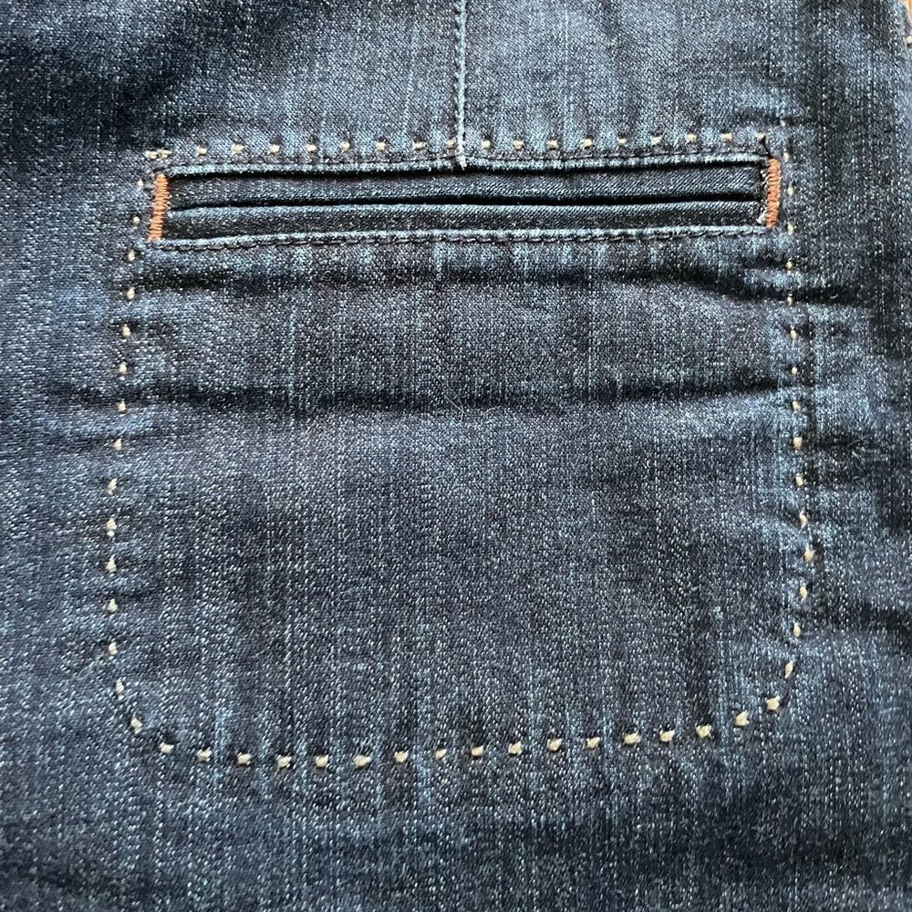 Theory Daled Arkansas Dark Wash Flare Leg Jeans Sz 0 - Picture 7 of 10